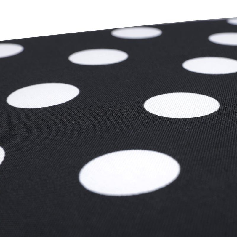 Pillow Perfect - 386065 Outdoor/Indoor Polka Dot Tufted Seat Cushions (Round Back), 19" x 19", Black, 2 Pack - Image 2